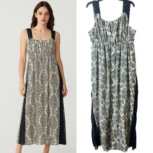 NWT Vintage Deadstock Maxi Dress Lace Trim Whimsygoth Fairy‎ Size 17/19 Grunge